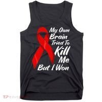 My Own Brain Tried To Kill Me But I Won Tank Top thumb 0