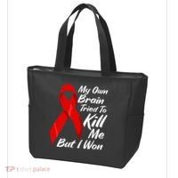 My Own Brain Tried To Kill Me But I Won Tote Bag thumb 3