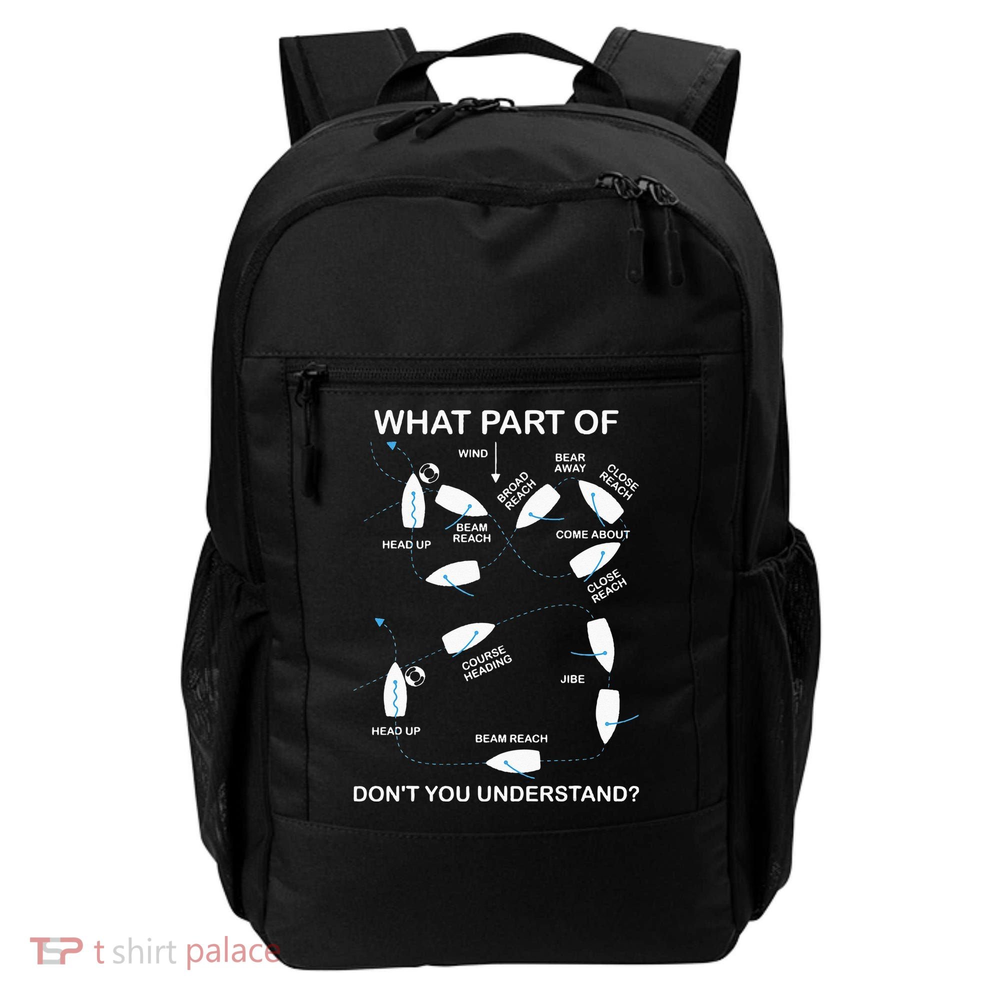 Man Over Board Manoeuvre Sailing Ship Sailor Backpack