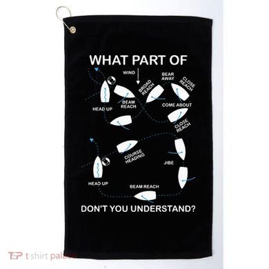 Man Over Board Manoeuvre Sailing Ship Sailor Golf Towel