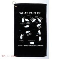 Man Over Board Manoeuvre Sailing Ship Sailor Golf Towel thumb 0