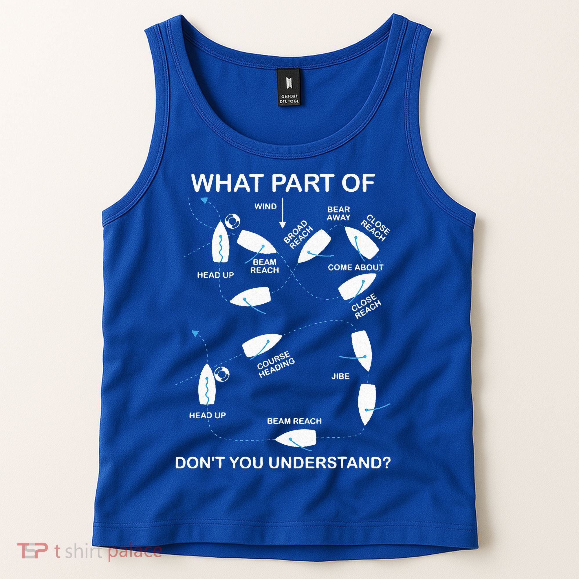 Man Over Board Manoeuvre Sailing Ship Sailor Tank Top