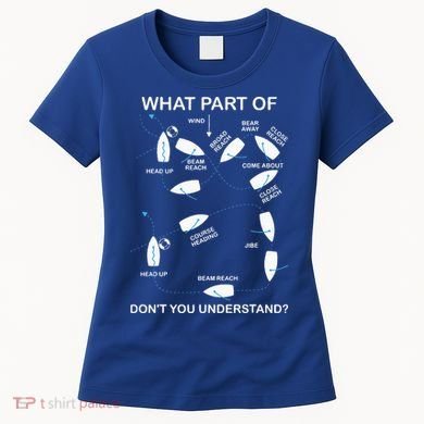 Man Over Board Manoeuvre Sailing Ship Sailor Women's T-Shirt