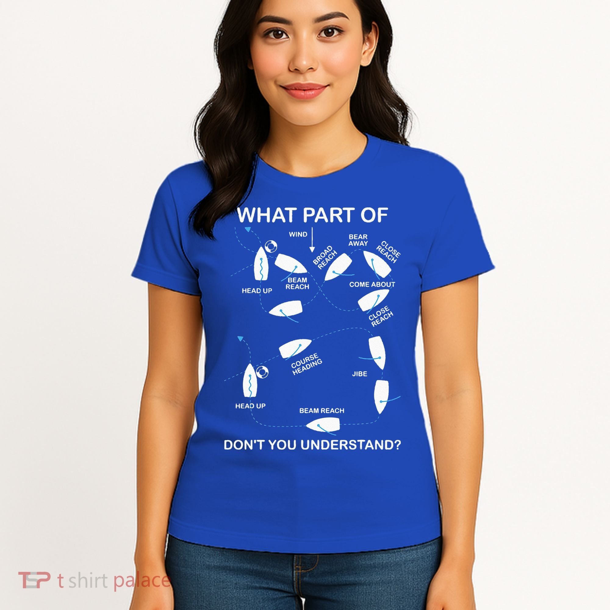 Man Over Board Manoeuvre Sailing Ship Sailor Women's T-Shirt