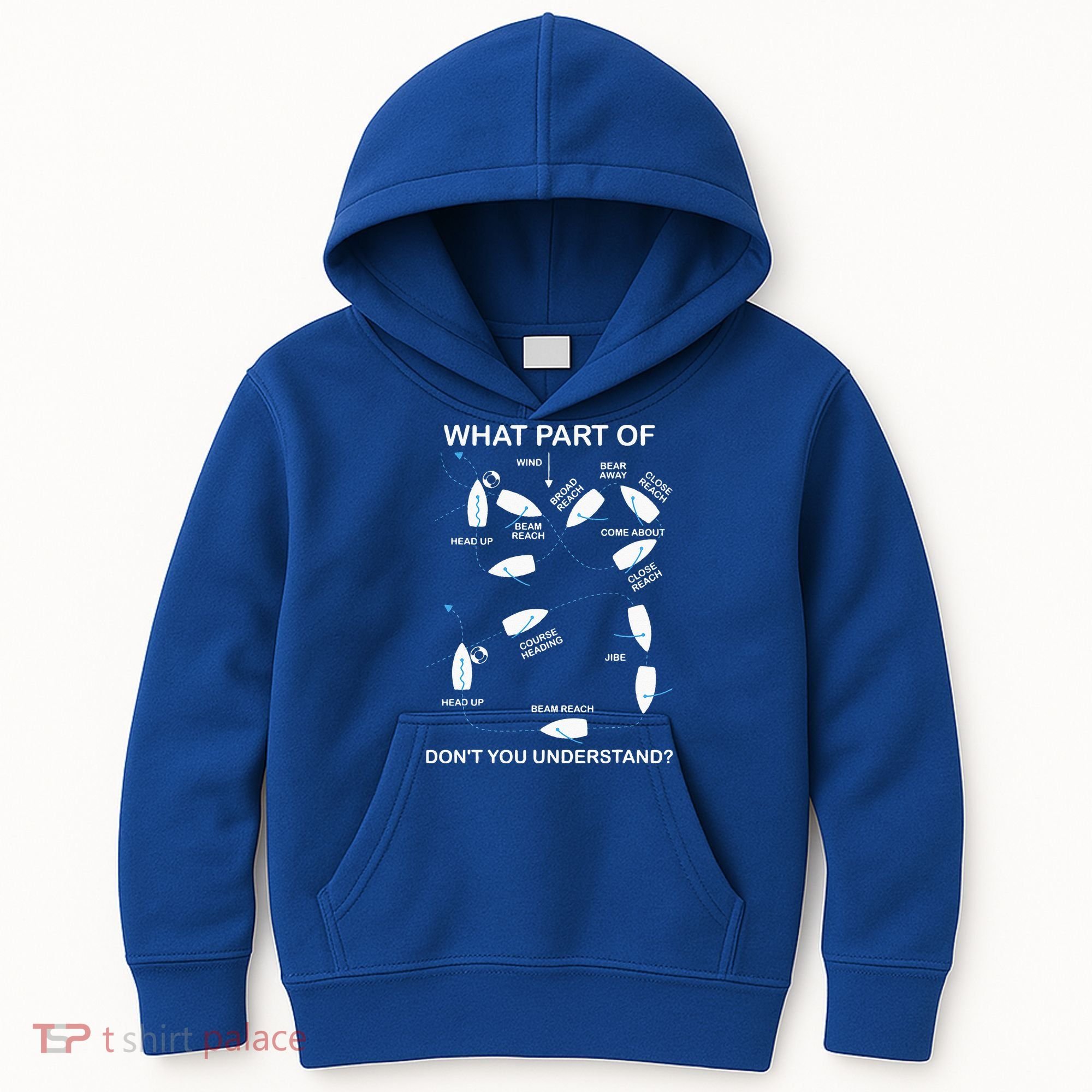 Man Over Board Manoeuvre Sailing Ship Sailor Kids Hoodie