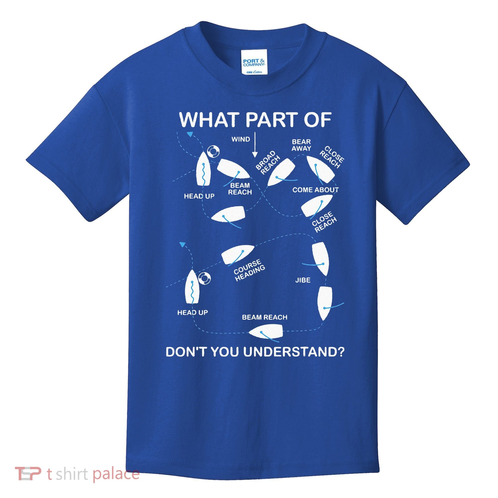 Man Over Board Manoeuvre Sailing Ship Sailor Kids T-Shirt