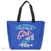 Move Over Boys Let This Girl Show You How To Fish Gift Tote Bag thumb 0