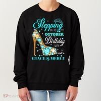 My October Birthday With God's Grace And Mercy Women's Sweatshirt thumb 0