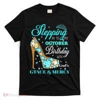 My October Birthday With God's Grace And Mercy T-Shirt thumb 0