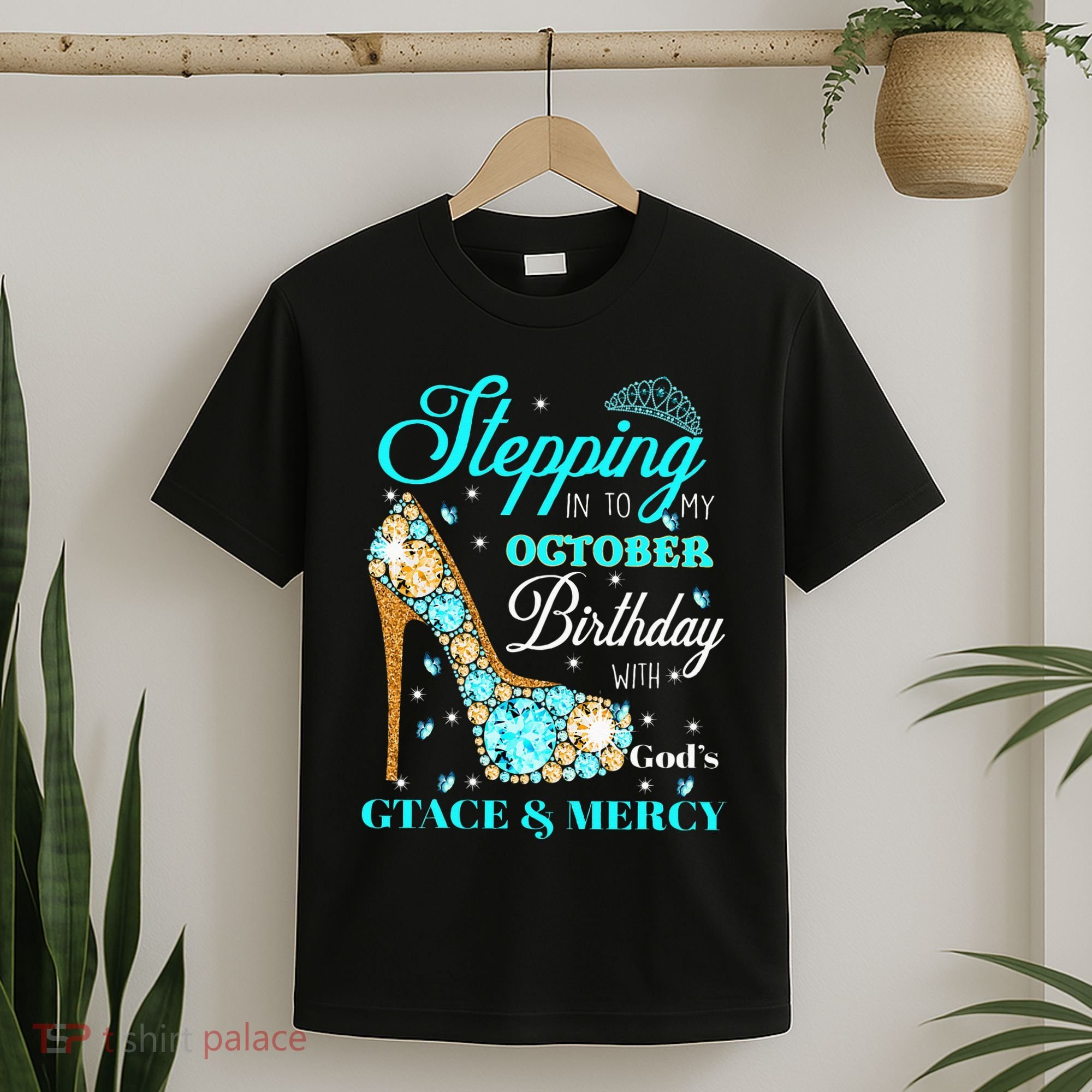 My October Birthday With God's Grace And Mercy T-Shirt