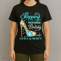 My October Birthday With God's Grace And Mercy T-Shirt thumb 4