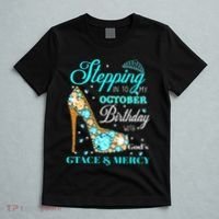 My October Birthday With God's Grace And Mercy T-Shirt thumb 5