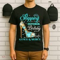 My October Birthday With God's Grace And Mercy T-Shirt thumb 6