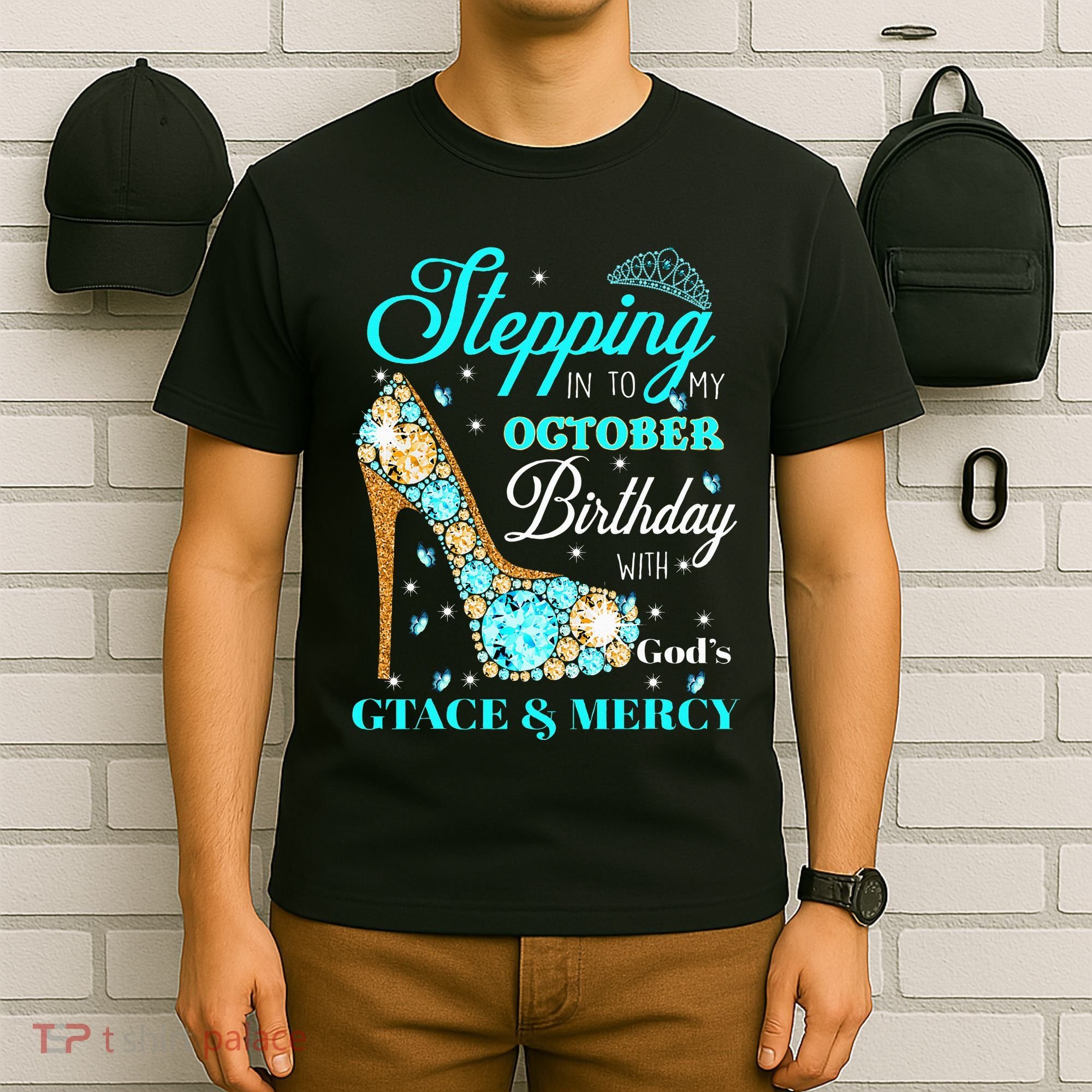 My October Birthday With God's Grace And Mercy T-Shirt