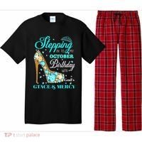 My October Birthday With God's Grace And Mercy Pajama Set thumb 0