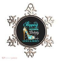 My October Birthday With God's Grace And Mercy Ornament thumb 0
