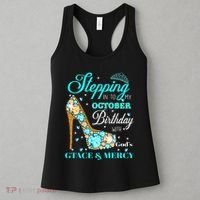 My October Birthday With God's Grace And Mercy Women's Tank Top thumb 3