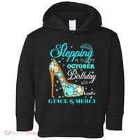 My October Birthday With God's Grace And Mercy Toddler Hoodie thumb 0