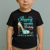 My October Birthday With God's Grace And Mercy Toddler T-Shirt thumb 2