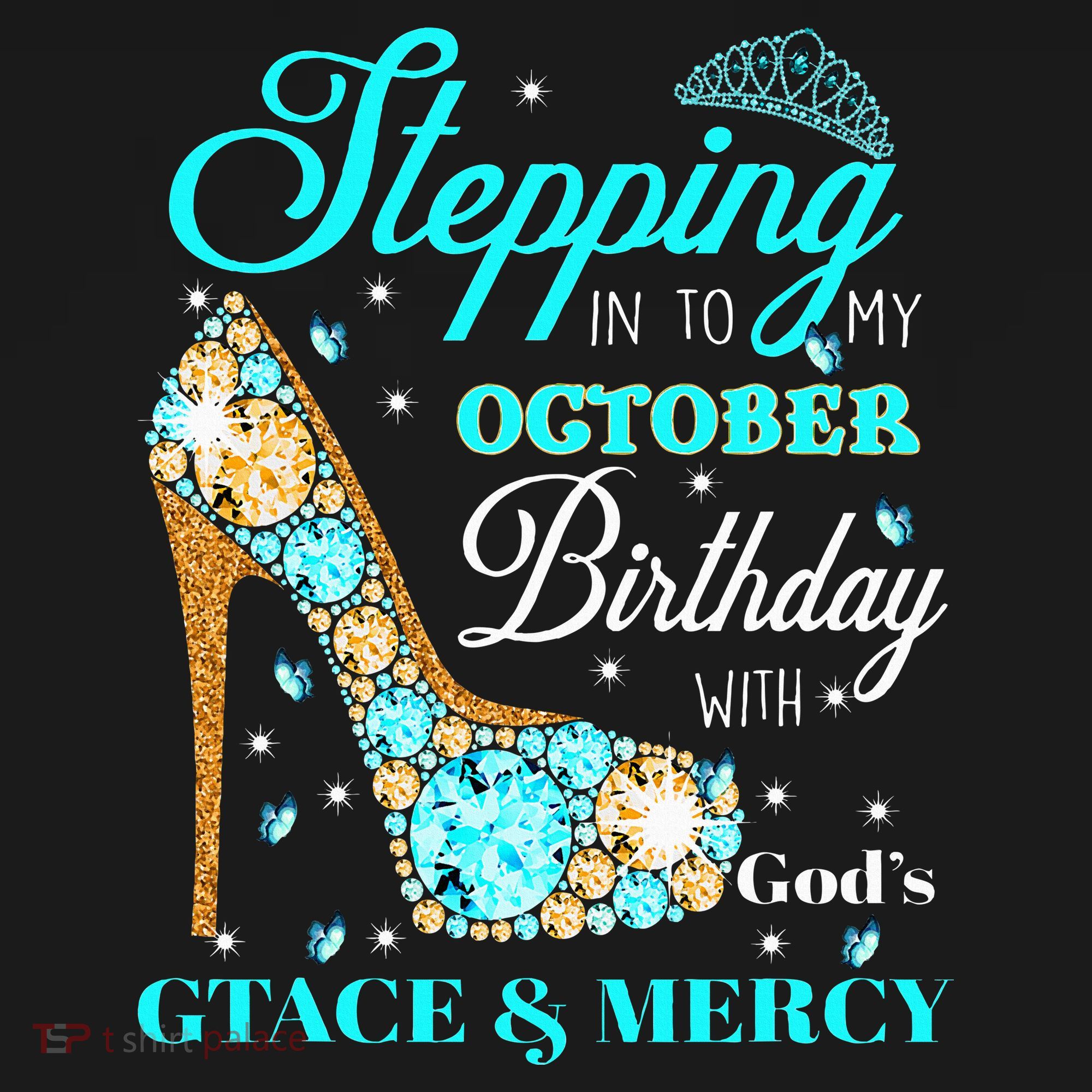 My October Birthday With God's Grace And Mercy Visor