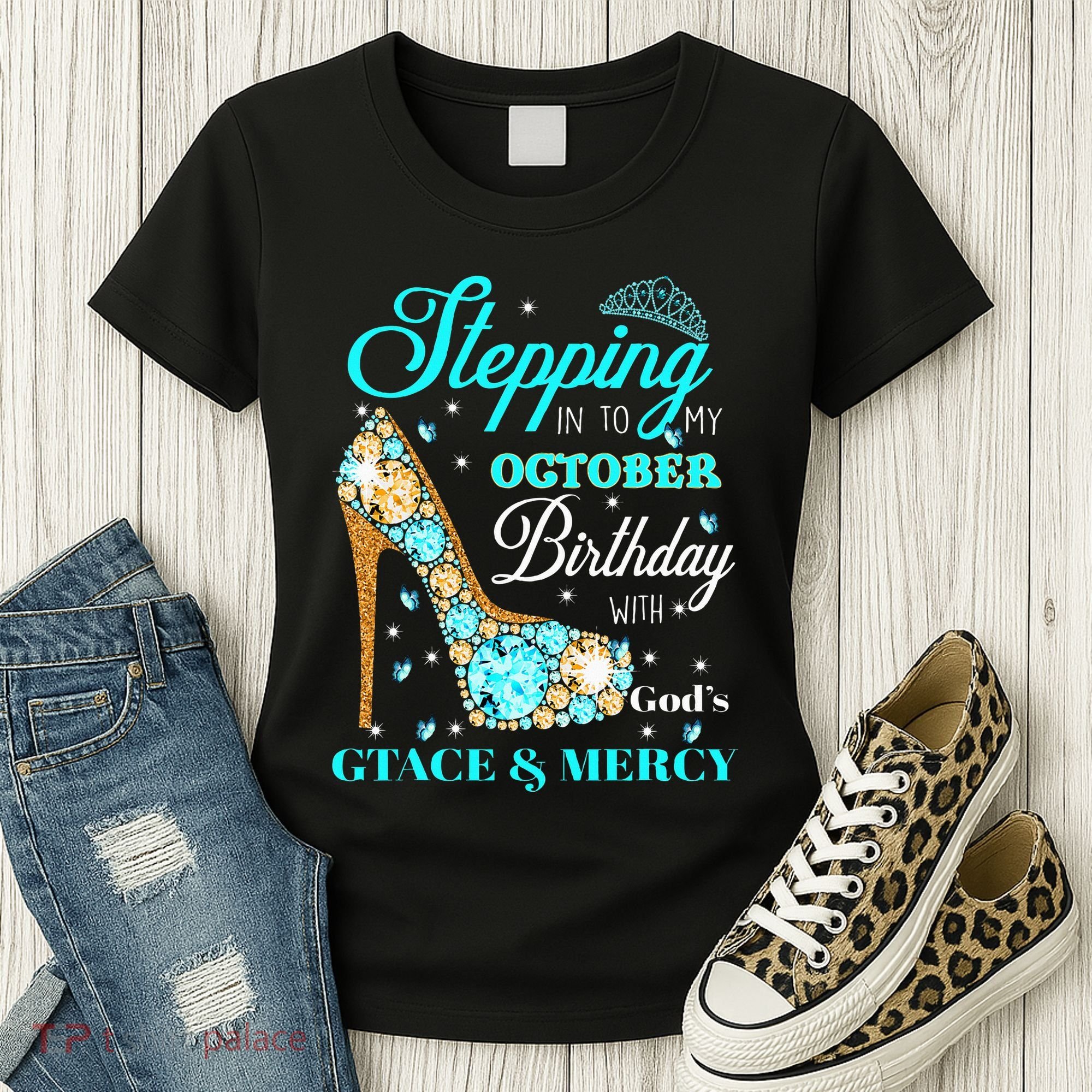 My October Birthday With God's Grace And Mercy Women's T-Shirt