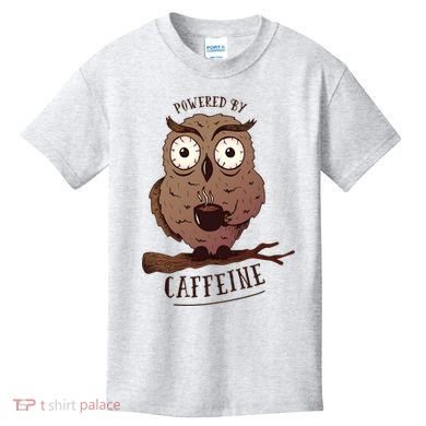 Monday Owl Coffee Caffeine Work Office Kids T-Shirt
