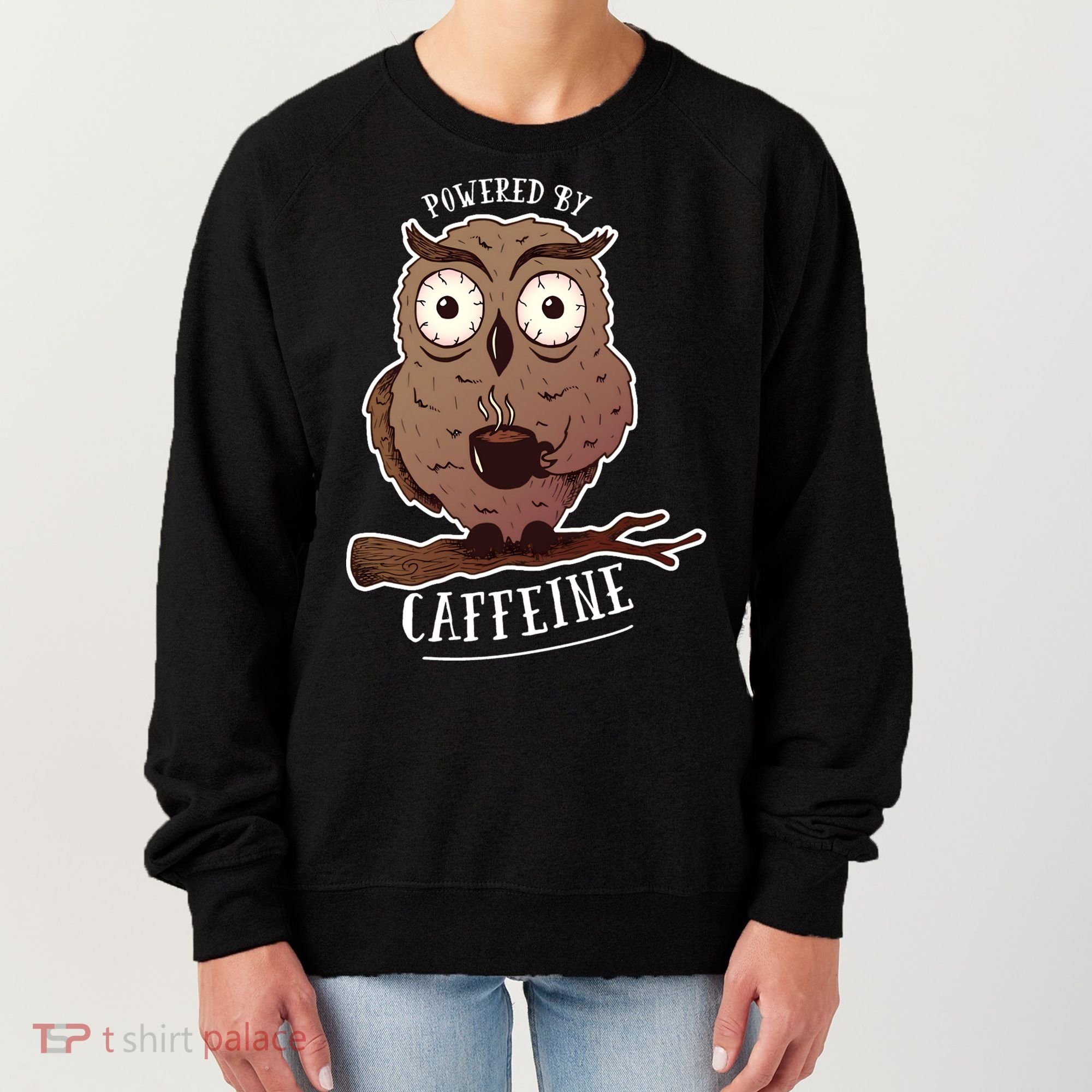 Monday Owl Coffee Caffeine Work Office Women's Sweatshirt