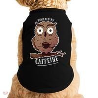 Monday Owl Coffee Caffeine Work Office Doggie Tank thumb 0