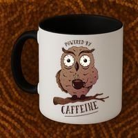 Monday Owl Coffee Caffeine Work Office Coffee Mug thumb 2