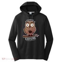 Monday Owl Coffee Caffeine Work Office Performance Fleece Hoodie thumb 0