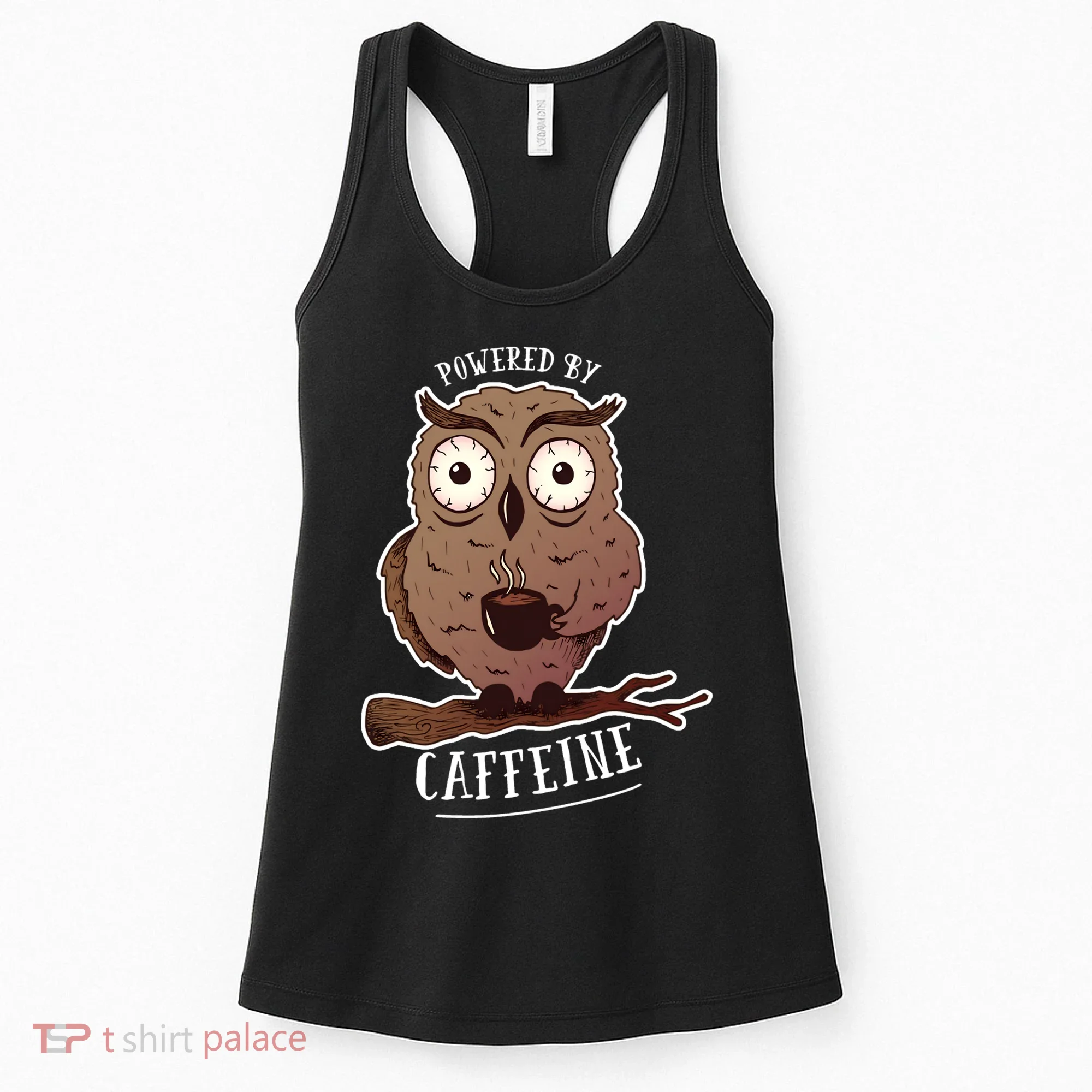 Monday Owl Coffee Caffeine Work Office Women's Tank Top