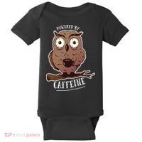 Monday Owl Coffee Caffeine Work Office Baby Bodysuit thumb 0