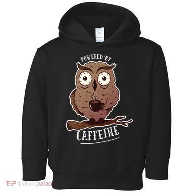 Monday Owl Coffee Caffeine Work Office Toddler Hoodie