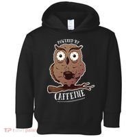 Monday Owl Coffee Caffeine Work Office Toddler Hoodie thumb 0