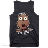 Monday Owl Coffee Caffeine Work Office Tank Top thumb 0