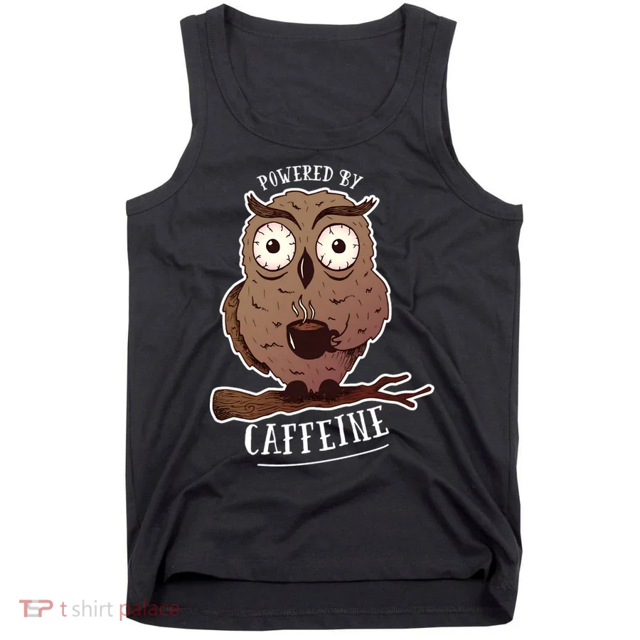 Monday Owl Coffee Caffeine Work Office Tank Top