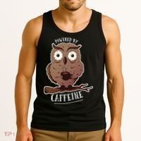 Monday Owl Coffee Caffeine Work Office Tank Top thumb 3