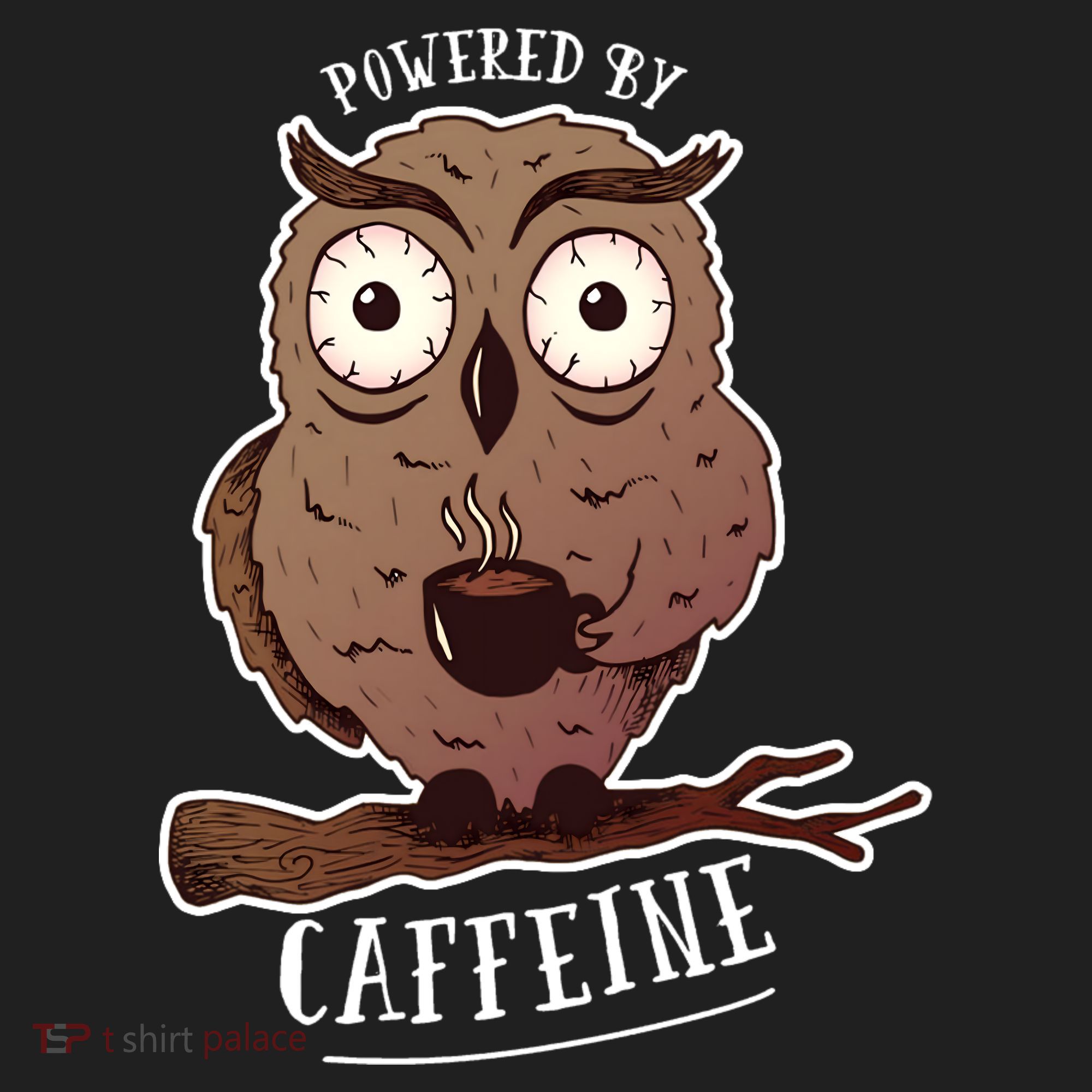 Monday Owl Coffee Caffeine Work Office Golf Towel