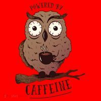 Monday Owl Coffee Caffeine Work Office Santa Hat thumb 1