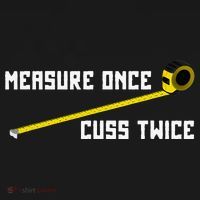 Measure Once Cuss Twice Carpenter & Woodworking Kids Long Sleeve Shirt thumb 2