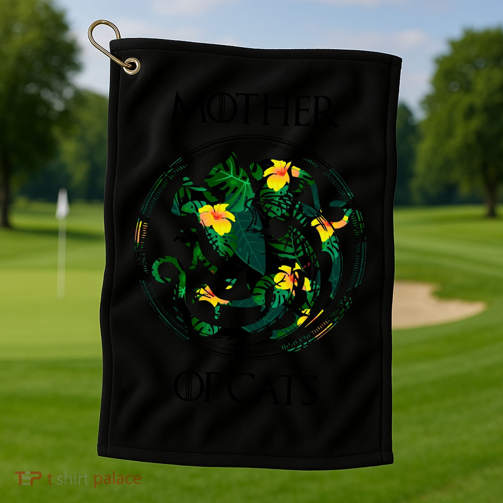 Mother Of Cats Golf Towel