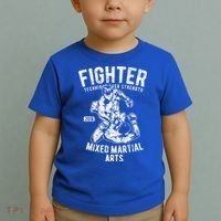 Mma Outfit Cage Fighting Mixed Martial Arts Gift Toddler T-Shirt thumb 2