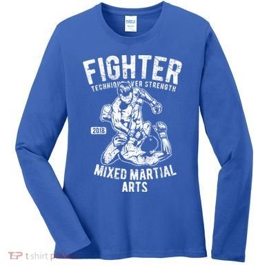 Mma Outfit Cage Fighting Mixed Martial Arts Gift Women's Long Sleeve Shirt