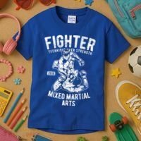 Mma Outfit Cage Fighting Mixed Martial Arts Gift Kids T-Shirt thumb 3