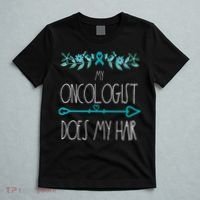 My Oncologist Does My Hair Ovarian Cancer Awareness Products T-Shirt thumb 5