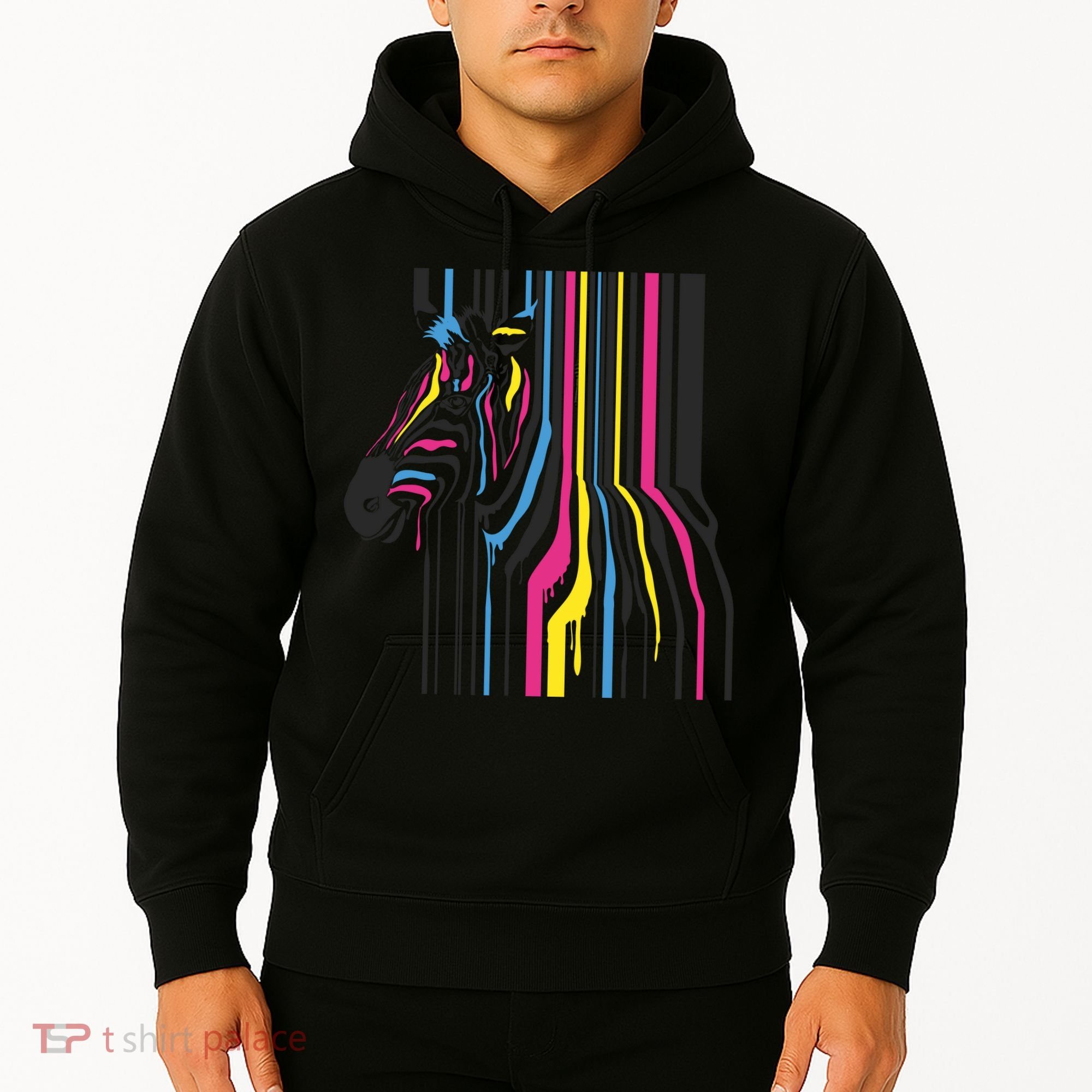 Modern Abstract Zebra Hoodie