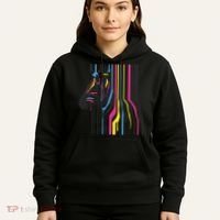 Modern Abstract Zebra Hoodie thumb 5
