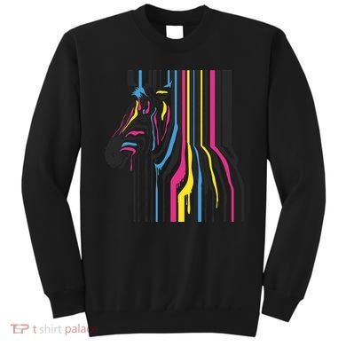 Modern Abstract Zebra Sweatshirt