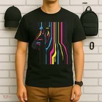 Modern Abstract Zebra T-Shirt thumb 6