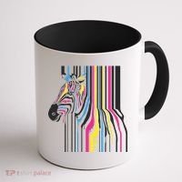 Modern Abstract Zebra Coffee Mug thumb 1
